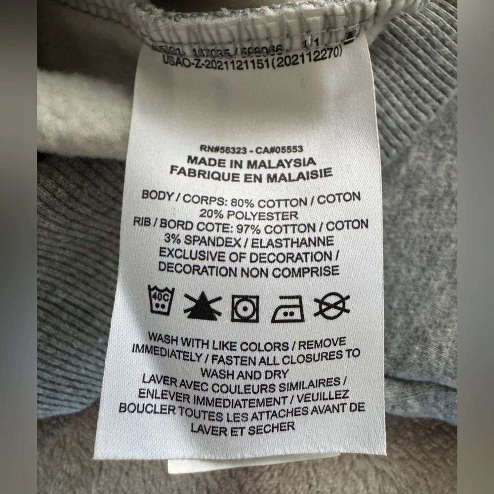 Nike JU Dolphins Cropped Quarter Zip Sweatshirt XS Gray Minimalist Athleisure - Picture 8 of 12